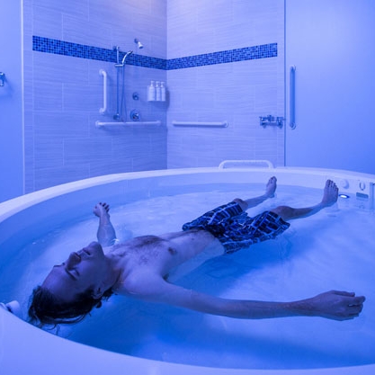 Floaty in pool outlet